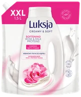 Kosmetyki do kąpieli - Kremowy płyn do kąpieli z różą i proteinami mleka Luksja 1,5L zapas - miniaturka - grafika 1