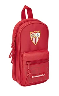 Kosmetyczka z 4 piórami, oficjalny licencjonowany produkt firmy Sevilla FC, 120 x 50 x 230 mm. - Kosmetyczki, organizery i kuferki - miniaturka - grafika 1