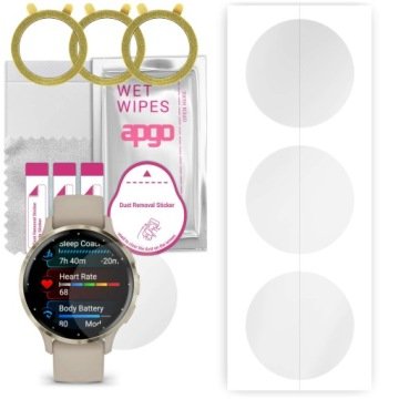 3x Folia hydrożelowa apgo do Garmin Venu 3S, ochronna