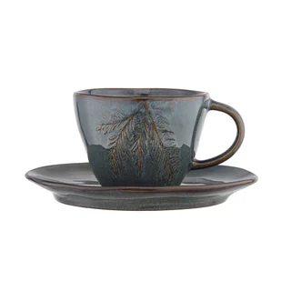 Sosnowy Las Filiżanka Ceramiczna 220 ml Ze Spodkiem 15 cm W Opasce - Filiżanki - miniaturka - grafika 1