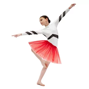 Spódniczka tiulowa tutu kostium strój czerwona - Stroje karnawałowe - miniaturka - grafika 4