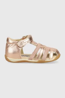 Buty dla dziewczynek - Primigi sandały skórzane dziecięce kolor złoty - grafika 1