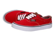 Trampki damskie - Czerwone trampki damskie Free Style 411-1 - miniaturka - grafika 1