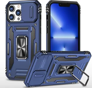 König Design Etui kompatybilne z Apple iPhone 15 Pro plastikowe miękkie etui na telefon - Etui na telefon granatowe - Etui i futerały do telefonów - miniaturka - grafika 1