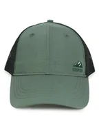 Czapki i chusty sportowe męskie - Czapka z daszkiem bejsbolówka męska siateczkowy tył CAMPING zielona 56-60 YOCLUB - miniaturka - grafika 1