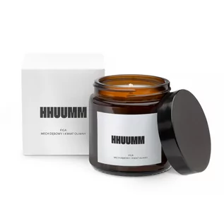 Świece - HHUUMM naturalna świeca sojowa Figa, Mech Dębowy, Kwiat Oliwny 120ml - grafika 1