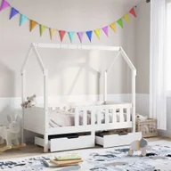 Łóżka dla dzieci i młodzieży - Rama łóżka dziecięcego z szufladami, 80x170 cm, drewno sosnowe - miniaturka - grafika 1