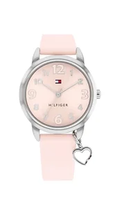TOMMY HILFIGER Młodzieżowa różowa tarcza zegarek silikonowy pasek - 1720044, różowy, pasek - Paski - miniaturka - grafika 1
