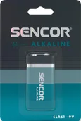 Baterie i akcesoria - Sencor Bateria alkaliczna, 6LR61, 6LR61, 9V, Sencor, blistr, 1-pack - miniaturka - grafika 1