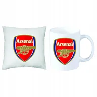 Gadżety dla niej i dla niego - Zestaw Poduszka + Kubek Arsenal F.C. Londyn + IMIĘ Prezent Dla Fana Piłki - miniaturka - grafika 1