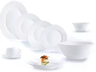 Serwisy obiadowe - Luminarc Serwis obiadowy Trianon 38 elementów białe talerze dla 6 osób - miniaturka - grafika 1