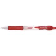 Przybory szkolne - Donau Długopis żelowy automatyczny wodoodporny 0,5mm czerwony - miniaturka - grafika 1