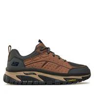 Sneakersy męskie - Sneakersy Skechers Arch Fit Road Walker 237488/BRMT Brązowy - miniaturka - grafika 1