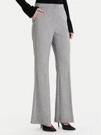 Spodnie damskie - Maryley Spodnie materiałowe MARYLEY-25IB587 Szary Regular Fit - miniaturka - grafika 1