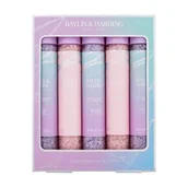 Zestawy kosmetyków damskich - Baylis & Harding Jojoba, Vanilla & Almond Oil Bath Soak Crystals Signature Collection Zestaw sól do kąpieli 5 x 65 g - miniaturka - grafika 1