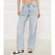 Spodnie damskie - BOSS ORANGE Jeansy C_SLOUCHY PLEATD 1.0 Relaxed fit - miniaturka - grafika 1