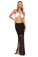 Spódnice - Trendyol Damska spódnica ołówkowa spódnica z dzianiny, brązowa, 36, Brązowy, 62 - miniaturka - grafika 1