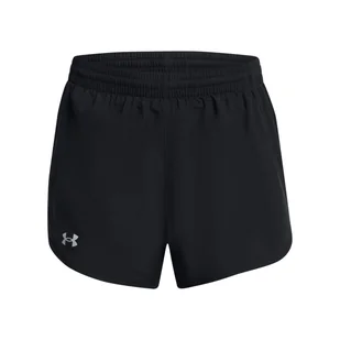 Damskie Spodenki UNDER ARMOUR UA FLY BY 2-IN-1 SHORTS 1382440-001 – Czarny - Spodenki damskie - miniaturka - grafika 1