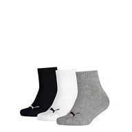 Skarpetki damskie - PUMA Skarpety dziecięce, uniseks (3 sztuki), szary (Grey/White/Black 803), jeden rozmiar - miniaturka - grafika 1