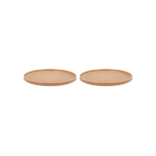 Beżowe porcelanowe talerzyki deserowe zestaw 2 szt. ø 20,8 cm Fjord – Villa Collection - Talerze - miniaturka - grafika 1