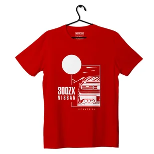 T-shirt koszulka Nissan 300ZX czerwona-S - Odzież do sportów motorowych - miniaturka - grafika 1