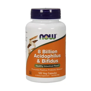Now Foods 8 Billion Acidophilus & Bifidus - Probiotyk (120 kaps.) - Suplementy naturalne - miniaturka - grafika 1