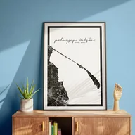 Obrazy i zdjęcia na płótnie - Plakat półwysep Helski mapa - miniaturka - grafika 1