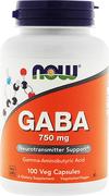 Suplementy naturalne - Suplement diety Now Foods Gaba 750 mg 100 k (733739000897) - miniaturka - grafika 1