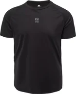 Koszulki męskie - IQ Męska koszulka z krótkim rękawem Iq cross the line JELL czarny rozmiar L - miniaturka - grafika 1