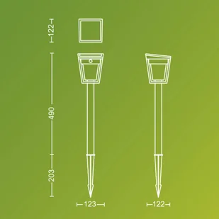 Philips Lampa z grotem ziemnym LED Nissa UE, tworzywo sztuczne, IP44 - Lampy ogrodowe - miniaturka - grafika 1