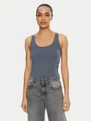 Koszulki i topy damskie - Vero Moda Top Lulu 10323756 Niebieski Regular Fit - miniaturka - grafika 1