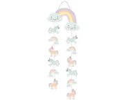 Dekoracje sali - Dekoracja wisząca Jednorożec - 85 cm - 1 szt. - miniaturka - grafika 1