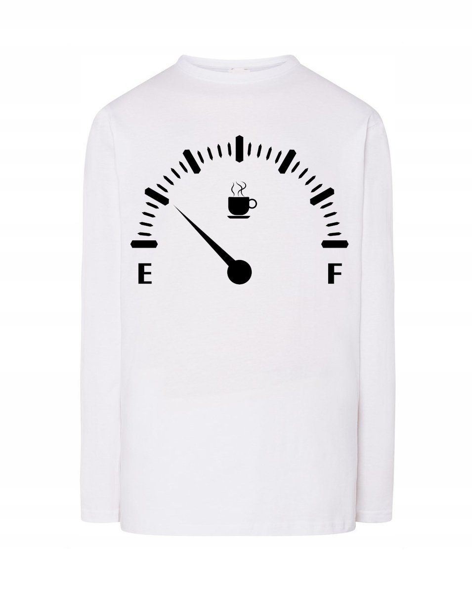 Longsleeve męski nadruk Paliwo Fuel KAWA r.S