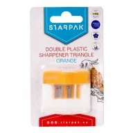Przybory szkolne - Starpak Temperówka 2ostrz Starpak Trojkat Pomar B/c 12/48 - miniaturka - grafika 1