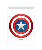 Zabezpieczenia do laptopów - Kieszonka na kartę  Kapitan Ameryka 001 Marvel Biały - miniaturka - grafika 1