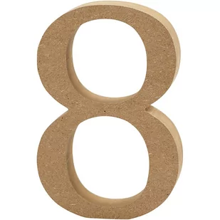 Creativ Company A/S Cyfra 8 z MDF, 8 cm - Pozostałe akcesoria dla plastyków - miniaturka - grafika 1