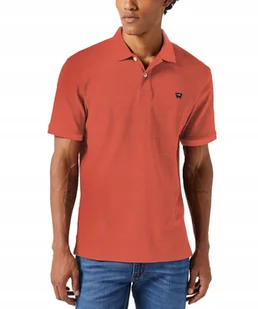 Koszulka Wrangler REFINED POLO 112352859 Burnt Sienna S - Koszulki męskie - miniaturka - grafika 1