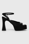 Sandały damskie - Karl Lagerfeld sandały LAZULA kolor czarny KL33905 - miniaturka - grafika 1
