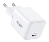 Ładowarki do telefonów - Ładowarka sieciowa Ugreen X512 20W GaN 1x USB-C - biała - miniaturka - grafika 1