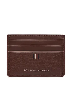 Tommy Hilfiger Etui na karty kredytowe Th Central Cc Holder AM0AM11858 Brązowy - Etui na dokumenty i karty - miniaturka - grafika 1