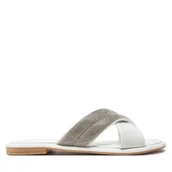 Klapki i japonki damskie - Klapki Marco Tozzi 2-27123-42 Biały - miniaturka - grafika 1