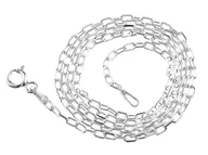 Łańcuszki - Łańcuszek srebrny splot ankier M - miniaturka - grafika 1