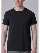 Piżamy męskie - Skiny Koszulka piżamowa w kolorze czarnym - miniaturka - grafika 1