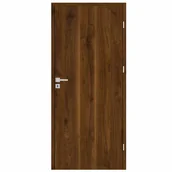 Drzwi wewnętrzne - Skrzydło drzwiowe pełne Mati orzech trend 60 prawe Nawadoor - miniaturka - grafika 1