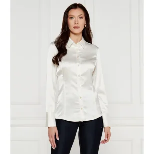 GUESS Satynowa koszula Fernanda | Slim Fit - Koszule damskie - miniaturka - grafika 1