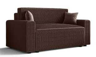 Brązowa tapicerowana sztruksem sofa rozkładana S2-S20 - Sofy i kanapy Brązowa tapicerowana sztruksem sofa rozkładana S2-S20 - Sofy i kanapy - miniaturka - grafika 1