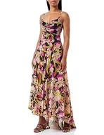 Sukienki - Pinko Spektrografia Sukienka Retina St. Damska Sukienka Casual, Zy5_mult.czarny/Fuxia, 34 - miniaturka - grafika 1