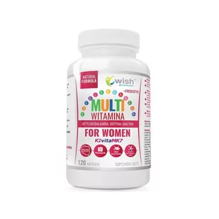 Wish MULTIWITAMINA COMPLEX DLA KOBIET - 120kaps WSH/MUVITCK/120/KAP/ - Witaminy i minerały dla sportowców - miniaturka - grafika 1