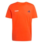 Koszulki męskie - adidas heren TENNIS HOT EGG GRAPHIC T-SHIRT, Pure Orange, XS - miniaturka - grafika 1
