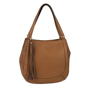 Gabor bags Aki damska torba na ramię na ramię z zamkiem błyskawicznym duża koniak brązowa, brązowy (cognac), l, Nowoczesny - Torebki damskie - miniaturka - grafika 1